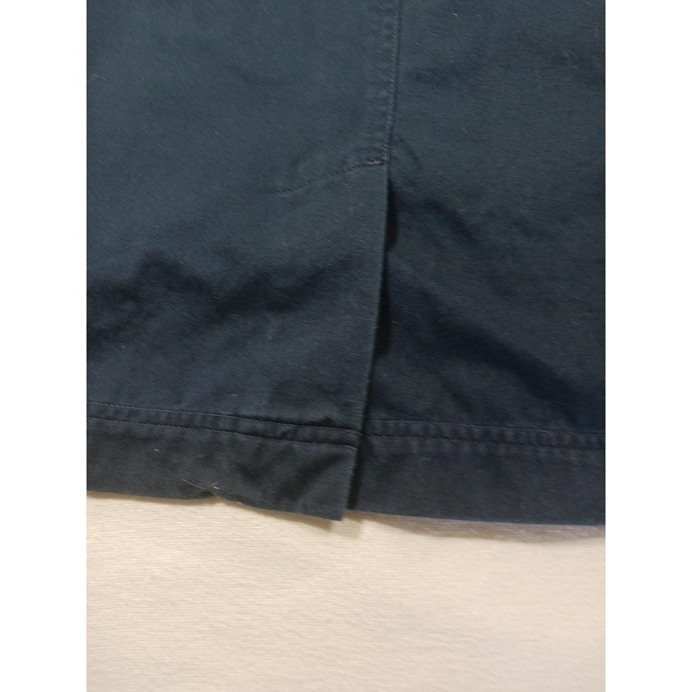 Liz Golf Liz Claiborne Button Cotton Twill A-Line Skirt Womens 8 Tie Waist Vtg - Picture 6 of 9